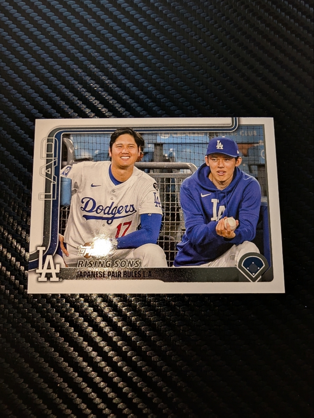 2025 Topps Shohei Ohtani, Roki Sasaki Veteran Combos Dodgers Card US269